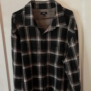 Express plaid ("flannel") button up
